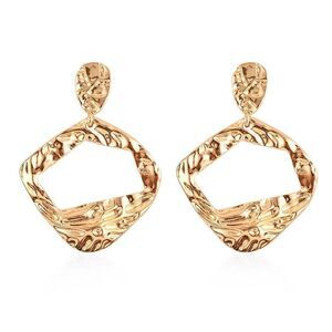 Doorknob Design Inspired Earrings in Goldtone